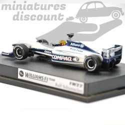 WILLIAMS F1 BMW FW22 DE RALF SCHUMACHER (BLANC) - HOT WHEELS - 1/43ème en boite