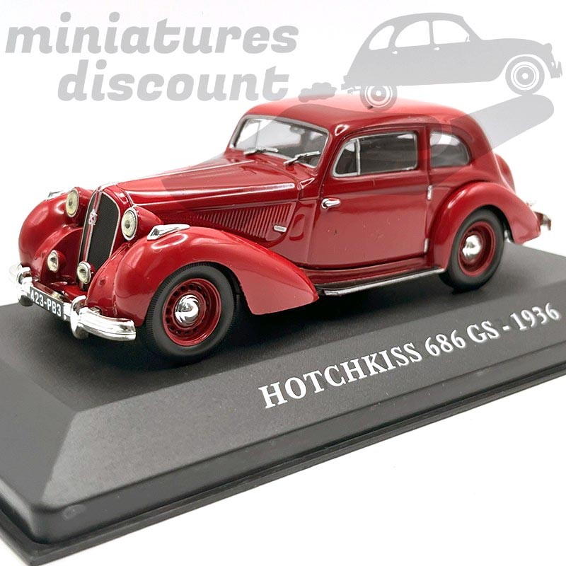 HOTCHKISS 686 GS DE 1936 (ROUGE) - 1/43ème en boite