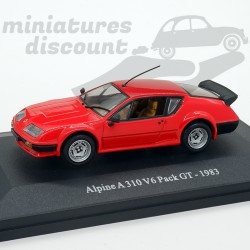 RENAULT ALPINE A310 V6 PACK GT 1983 (ROUGE) - 1/43ème sous blister