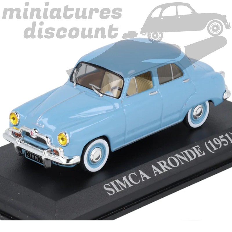Simca Aronde de 1951 (bleu) - au 1/43 en boite