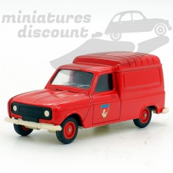 Renault 4L Fourgonnette Rouge (blason) - Solido - 1/43ème en boite