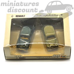 Duo de Renault - Dauphine + 4cv - Norev - 3 inches en boite