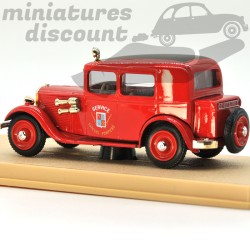 PEUGEOT 201 SAPEURS POMPIERS "SERVICE" (BLEU) - ELIGOR - 1/43ème en boite