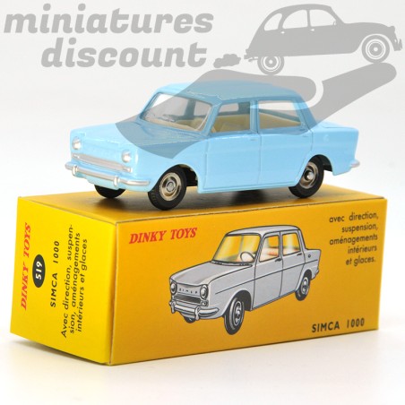 Simca 1000 (Bleu) - Dinky Toys (Repro) - 1/43ème en boite