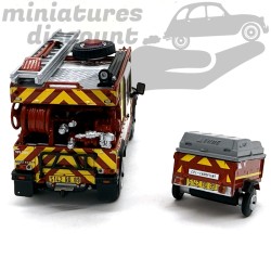 UMM Alter avec sa remorque - Ville de Champigny - Pompiers - 1/43ème sous blister
