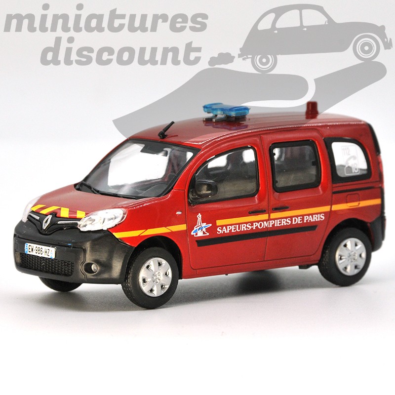 Renault Kangoo des Sapeurs Pompiers de Paris - VL pompiers - 1/43ème en blister