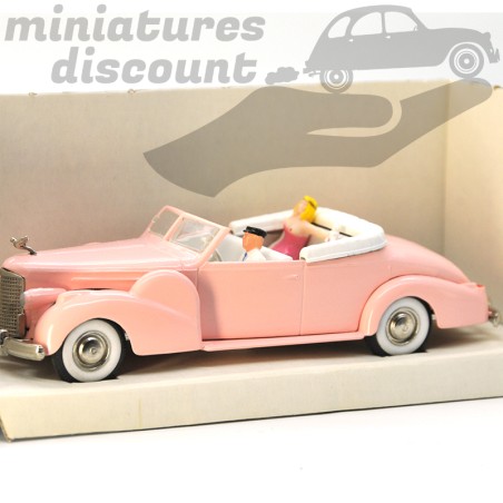 CADILLAC V16 1938/1940 "LA CICCIOLINA" (ROSE) - REXTOYS - 1/43ème en boite