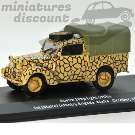 Austin 10HP Light Utility Car -1St Malte Infanterie Brigade - Octobre 1941 - 1/43ème en boite
