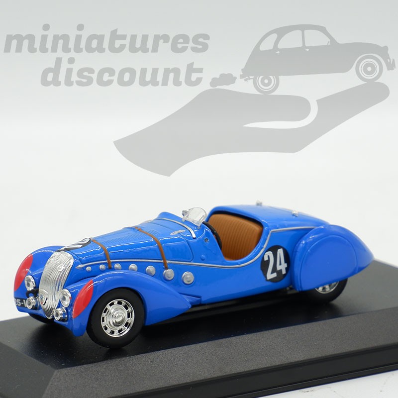 Peugeot 302 Darl'mat donkerblauwe coupé uit 1937 (blister) – Bernard Miniatures