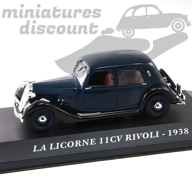 LA LICORNE 11CV RIVOLI 1938 (BLEU MARINE) - 1/43ème en boite
