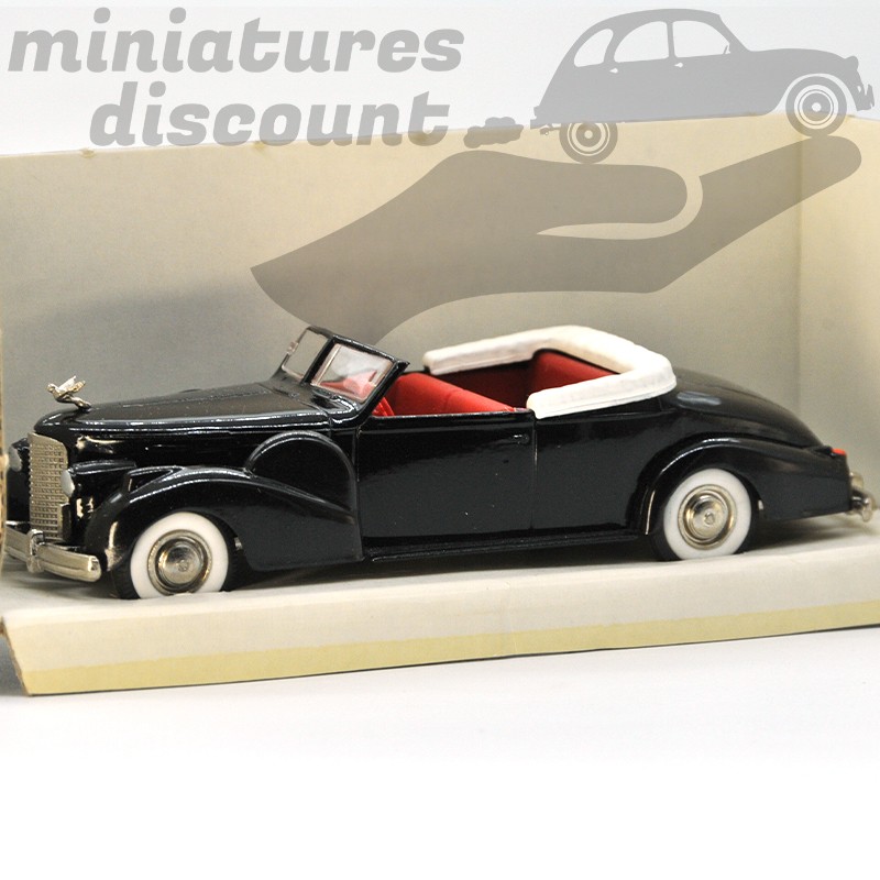 CADILLAC V16 1938/1940 COUPÉ CABRIOLET NOIR (NOIR) - REXTOYS - 1/43ème en boite