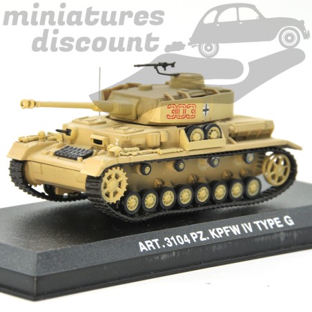 Tank KPFW IV Type G (allemagne), Collection Armour - 1/72ème en boite
