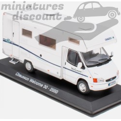 CAMPING-CAR CHAUSSON WELCOME 30 DE 2000 (BLANC) - 1/43ème sous blister