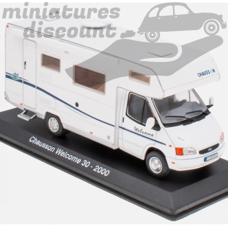 CAMPING-CAR CHAUSSON WELCOME 30 DE 2000 (BLANC) - 1/43ème sous blister