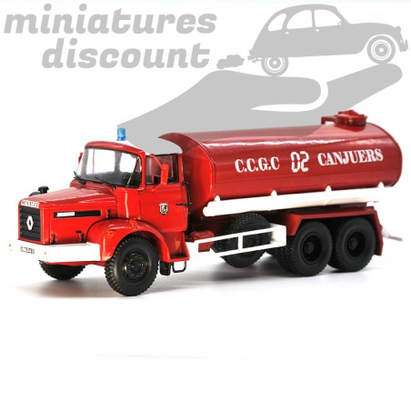 RENAULT GBH280 CAMION CITERNE "CCGC 08 CANJUERS" (ROUGE) - 1/43ème sous blister