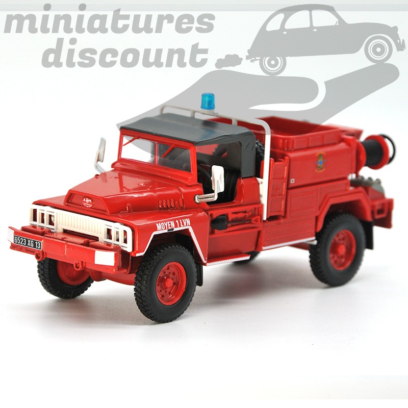 MINIATURE ACMAT TPK 420 FFM CITERNE FEUX DE FORÊTS 1985 POMPIERS SDIS 13 (ROUGE) - 1/43ème sous blister