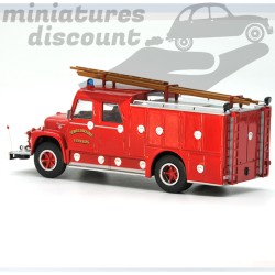 MINIATURE AUTOPOMPE INTERNATIONAL LOADSTAR WASTERLAIN POMPIERS VERVIERS (ROUGE) - IXO - 1/43ème sous blister