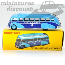 MINIATURE BUS AUTOCAR ISOBLOC AIR FRANCE DINKY TOYS REPRO AVEC BOÎTE (BLEU) - DINKY TOYS - 1/50ème en boite