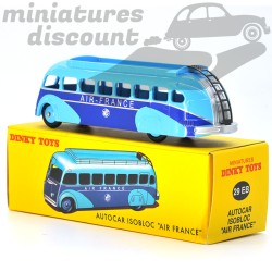 MINIATURE BUS AUTOCAR ISOBLOC AIR FRANCE DINKY TOYS REPRO AVEC BOÎTE (BLEU) - DINKY TOYS - 1/50ème en boite