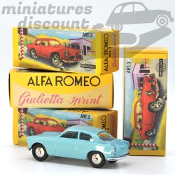 Miniature Alfa Romeo Giulietta Sprint bleu Mercury repro 1/43 avec boîte