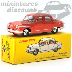 Miniature Panhard PL17 rouge Dinky Toys repro 1/43 avec boîte