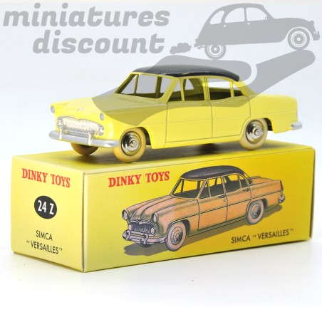 MINIATURE SIMCA VERSAILLES JAUNE ET NOIR DINKY TOYS REPRO AVEC BOÎTE (JAUNE) - DINKY TOYS - 1/43ème en boite