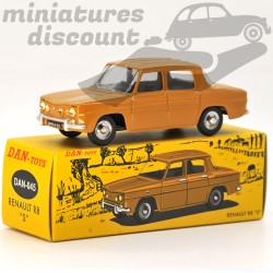 MINIATURE RENAULT 8 S DINKY TOYS DAN TOYS REPRO AVEC BOÎTE (MARRON) - DINKY TOYS - 1/43ème en boite