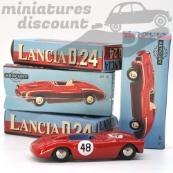 MINIATURE LANCIA D24 CABRIOLET MERCURY REPRO AVEC BOÎTE (ROUGE) - MERCURY - 1/43ème en boite