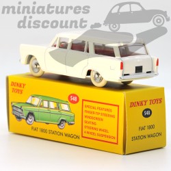 MINIATURE FIAT 1800 FAMILIALE BLANCHE DINKY TOYS REPRO AVEC BOÎTE (BLANC) - DINKY TOYS - 1/43ème en boite