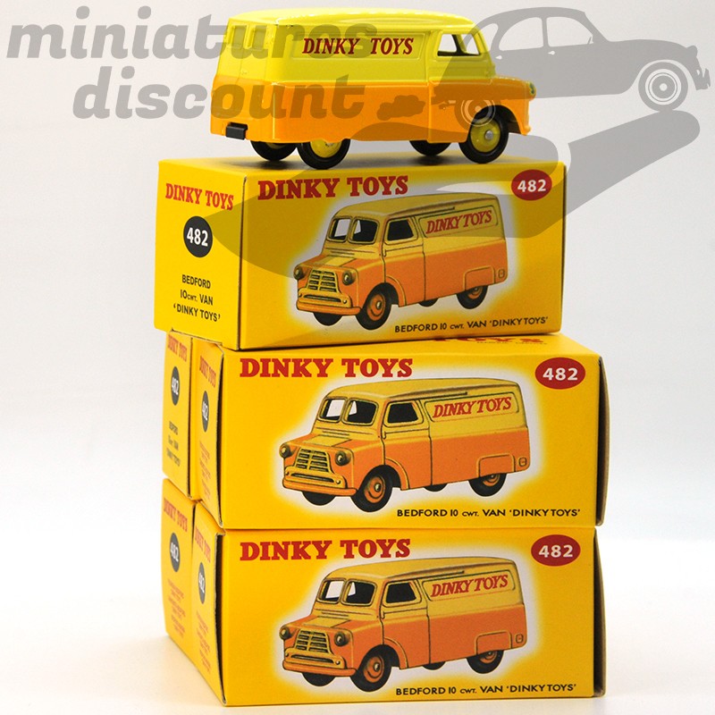 MINIATURE CAMION BEDFORD PUBLICITAIRE DINKY TOYS REPRO (JAUNE) - DINKY TOYS - 1/43ème en boite