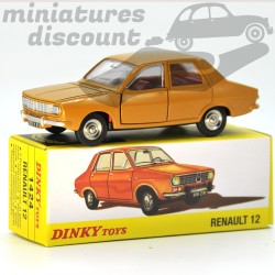 Miniature Renault 12 marron Dinky Toys repro 1/43 avec boîte