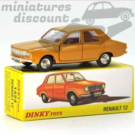 MINIATURE RENAULT 12 MARRON DINKY TOYS REPRO AVEC BOÎTE (MARRON) - DINKY TOYS - 1/43ème en boite