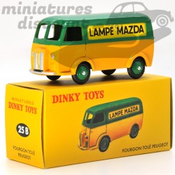Peugeot Fourgon Tolé "Lampe Mazda" - Dinky-Toys (Repro) - 1/43ème en boite
