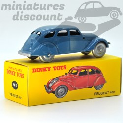 Miniature Peugeot 402 bleu Dinky Toys repro 1/43 avec boîte