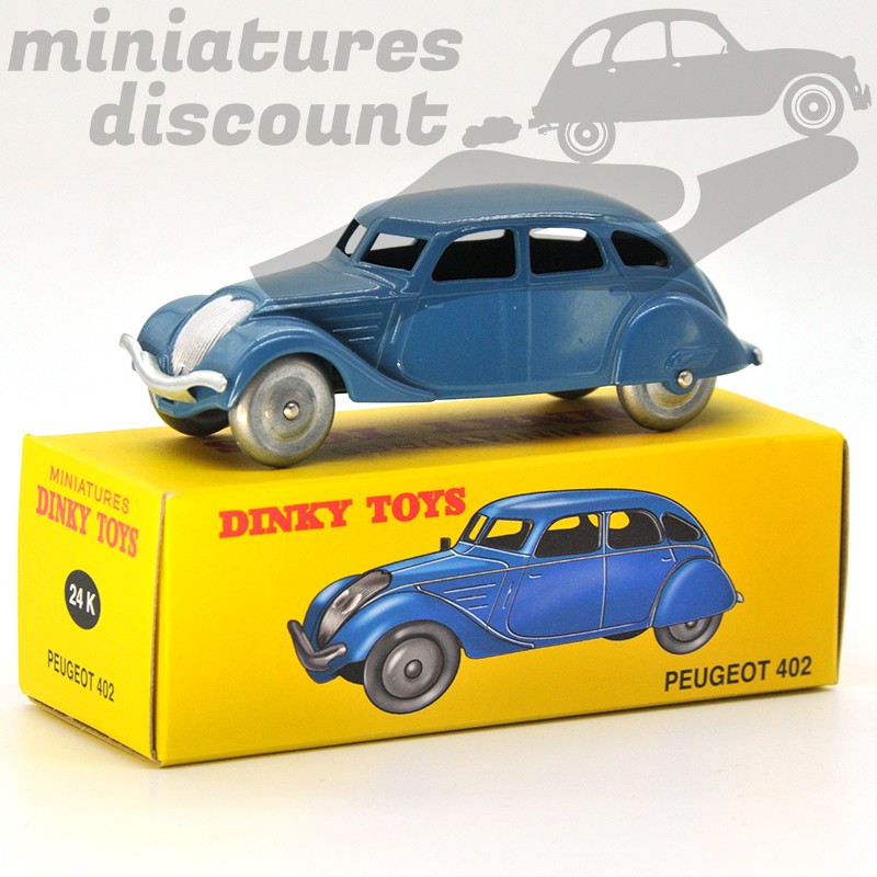 Miniature Peugeot 402 bleu Dinky Toys repro 1/43 avec boîte