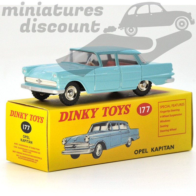 Miniature Opel Kapitan bleu clair DAN-Toys (Dinky Toys repro) 1/43 en boîte