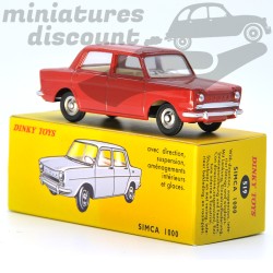 Miniature Simca 1000 ROUGE Dinky Toys repro 1/43 avec boîte