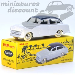 Miniature Ford Vedette 1954 toit bleu Dinky Toys Dan Toys repro 1/43 avec boîte