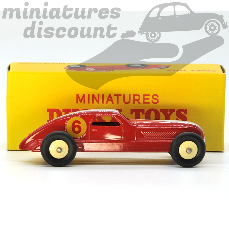 MINIATURE HOTCHKISS AUTO DE COURSE ROUGE DINKY TOYS REPRO AVEC BOÎTE (ROUGE) - DINKY TOYS - 1/43ème en boite