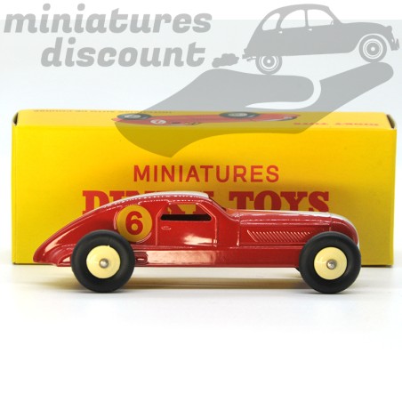 MINIATURE HOTCHKISS AUTO DE COURSE ROUGE DINKY TOYS REPRO AVEC BOÎTE (ROUGE) - DINKY TOYS - 1/43ème en boite