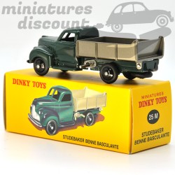 MINIATURE CAMION STUDEBAKER BENNE BASCULANTE DINKY TOYS REPRO AVEC BOÎTE (VERT) - DINKY TOYS - 1/43ème en boite