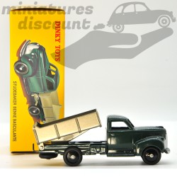 MINIATURE CAMION STUDEBAKER BENNE BASCULANTE DINKY TOYS REPRO AVEC BOÎTE (VERT) - DINKY TOYS - 1/43ème en boite