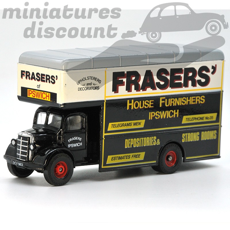 MINIATURE BEDFORD TYPE OB COACH FRASERS CORGI CLASSICS AVEC BOÎTE (NOIR) - 1/43ème en boite
