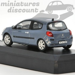 Miniature Renault Clio 2005 gris-bleu Solido 1/43 avec boîte