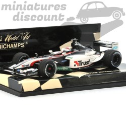Miniature Minardi Cosworth PS03 Jos Verstappen F1 Minichamps 1/43 avec boîte