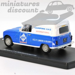 MINIATURE RENAULT 4L FOURGONNETTE CAMPING GAZ AVEC BOÎTE (BLEU) - ELIGOR - 1/43ème en boite