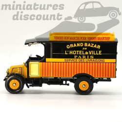 MINIATURE FOURGON RENAULT KZ GRAND BAZAR DE L'HÔTEL DE VILLE PARIS CORGI CLASSICS AVEC BOÎTE (JAUNE) - CORGI - 1/43ème en boite