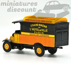 MINIATURE FOURGON RENAULT KZ GRAND BAZAR DE L'HÔTEL DE VILLE PARIS CORGI CLASSICS AVEC BOÎTE (JAUNE) - CORGI - 1/43ème en boite