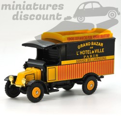 MINIATURE FOURGON RENAULT KZ GRAND BAZAR DE L'HÔTEL DE VILLE PARIS CORGI CLASSICS AVEC BOÎTE (JAUNE) - CORGI - 1/43ème en boite
