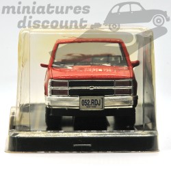 MINIATURE CHEVROLET SILVERADO 4X4 ANCIENNE MAJORETTE SÉRIE CLUB D'ORIGINE (ROUGE) - MAJORETTE - 1/24ème sous blister